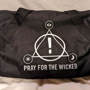 Panic at the Disco duffel bag Hot Topic, Spencers